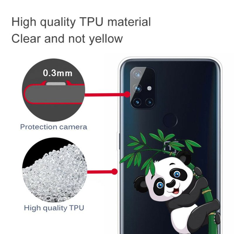 Skal För OnePlus Nord N10 Sömlös Panda På Bambu