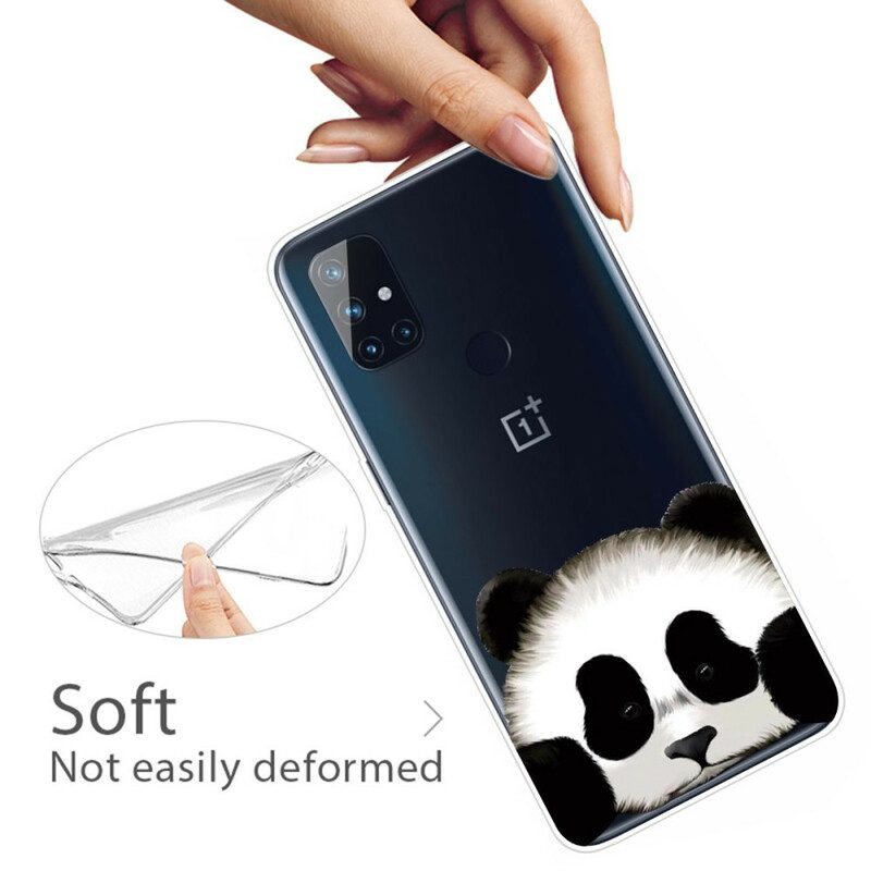 Skal För OnePlus Nord N10 Transparent Panda