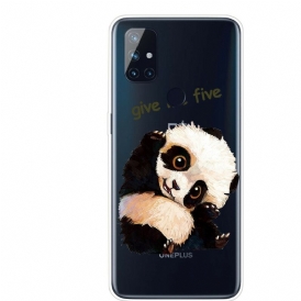 Skal För OnePlus Nord N10 Transparent Panda Ge Mig Fem