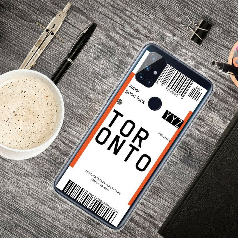 Skal För OnePlus Nord N100 Boardingkort Till Tokyo