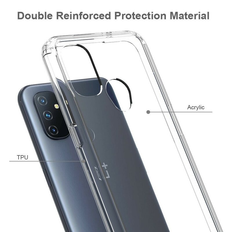 Skal För OnePlus Nord N100 Transparent Hybriddesign