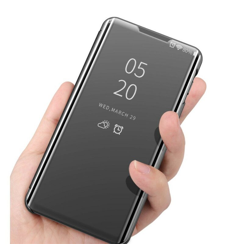 Skal För Oppo A53 / A53s Spegel Och Konstläder