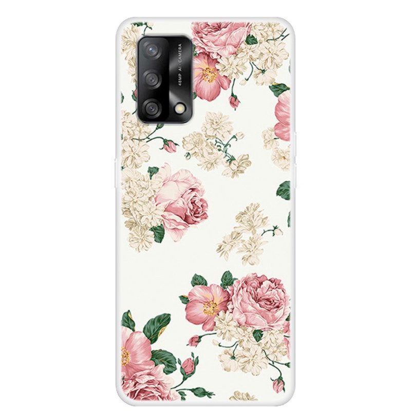 Skal För Oppo A74 4G Frihetsblommor