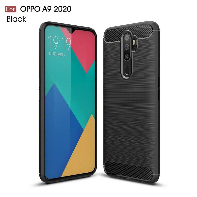 Skal För Oppo A9 2020 / A5 2020 Borstad Kolfiber