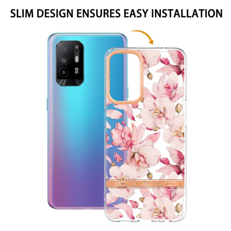 Skal För Oppo A94 5G Begoniablomma