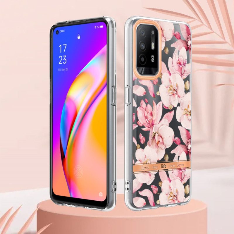 Skal För Oppo A94 5G Begoniablomma