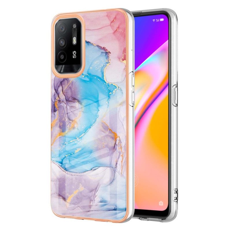 Skal För Oppo A94 5G Pastellmarmor