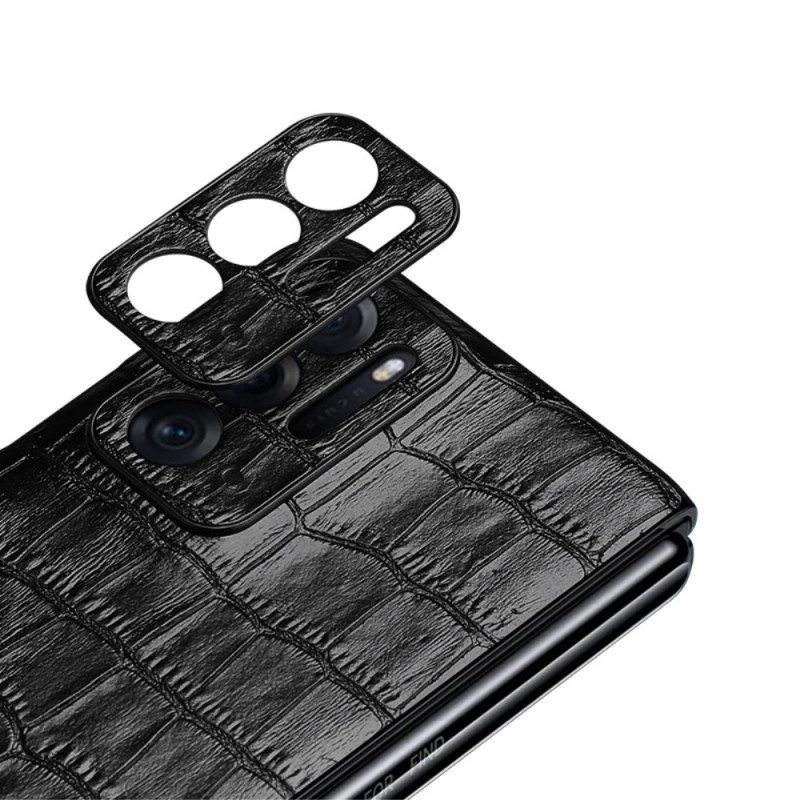 Skal För Oppo Find N Äkta Läder Crocodile Texture Läder