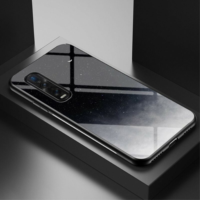 Skal För Oppo Find X2 Pro Stjärnhimmel Härdat Glas