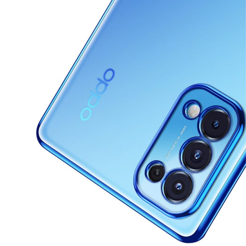 Skal För Oppo Find X3 Lite Transparenta Kanter I Metallstil Sulada