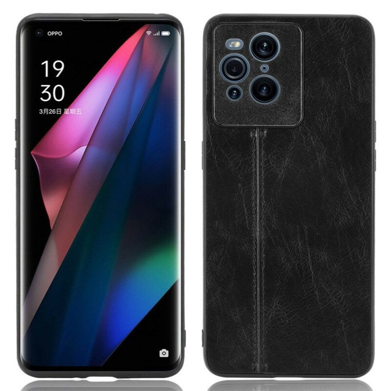 Skal För Oppo Find X3 / X3 Pro Sömlädereffekt