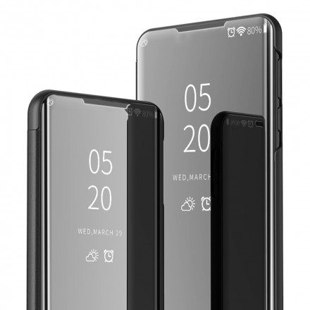 Skal För Oppo Find X3 / X3 Pro Spegel Och Konstläder