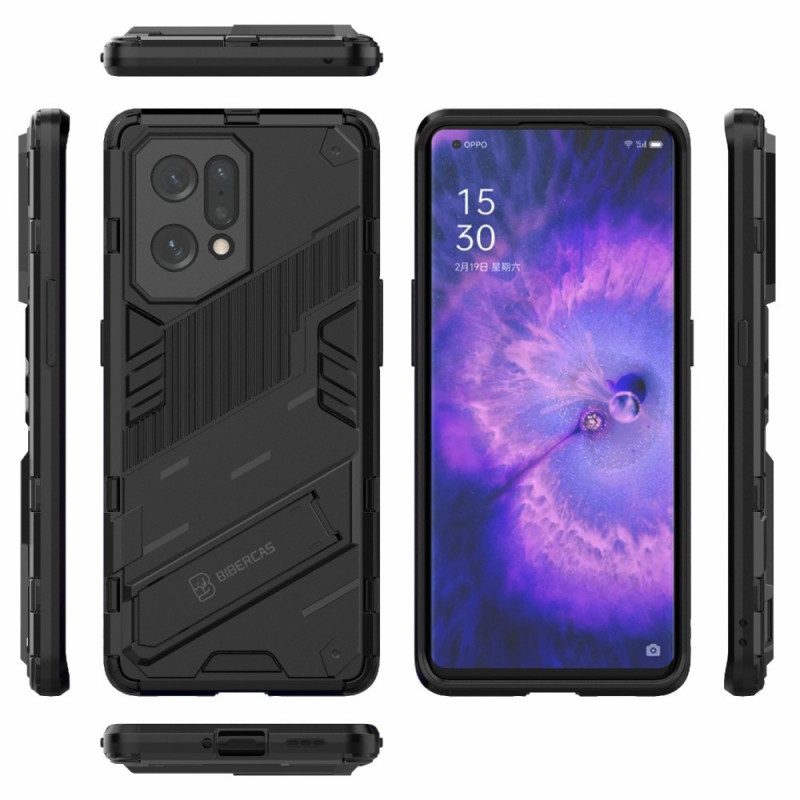 Skal För Oppo Find X5 Hands Free Tvåpositions Avtagbart Stativ