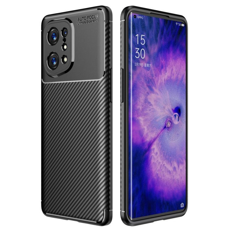 Skal För Oppo Find X5 Kolfiberslang