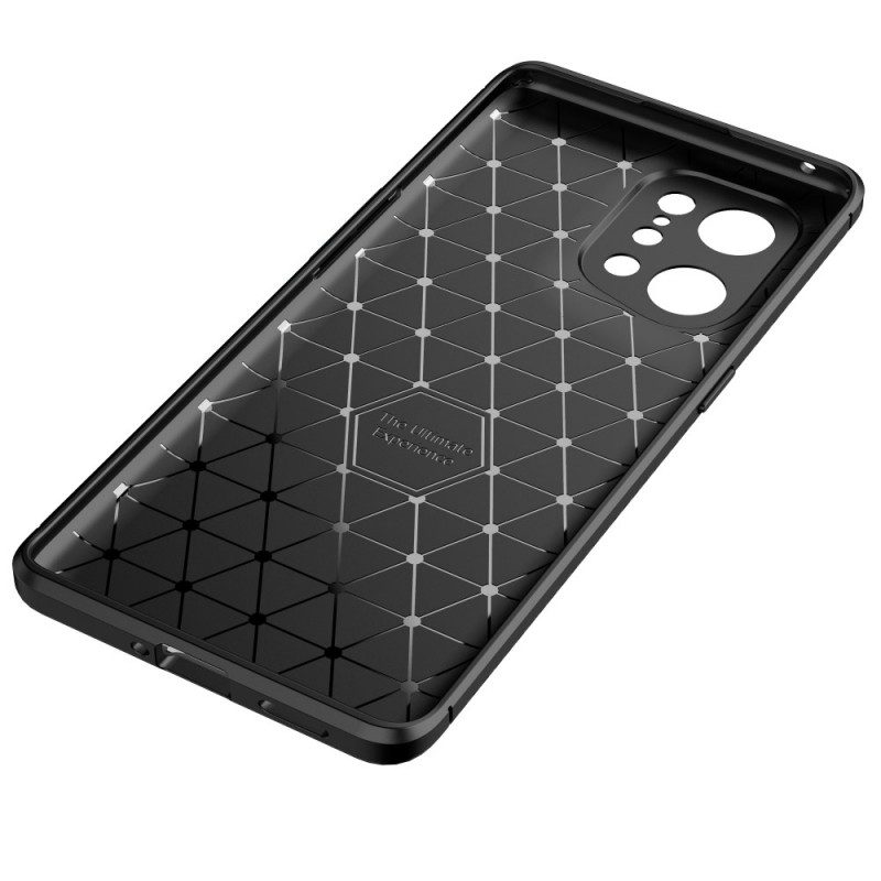 Skal För Oppo Find X5 Kolfiberslang