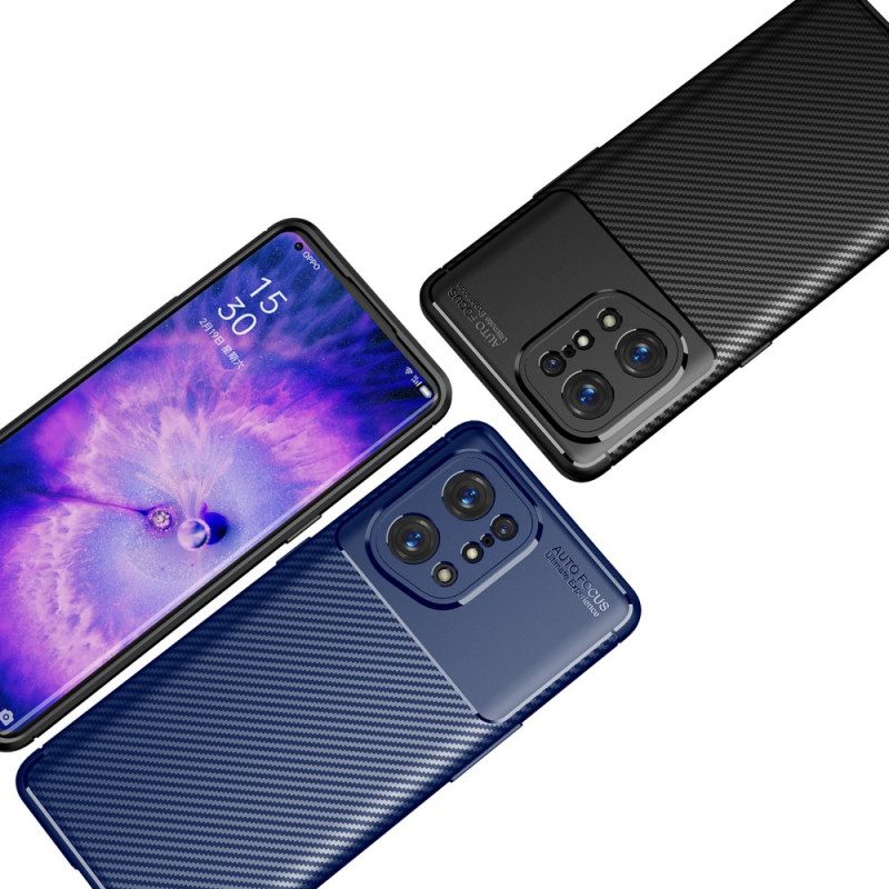 Skal För Oppo Find X5 Kolfiberslang