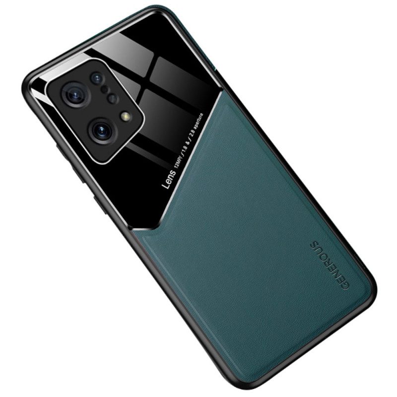 Skal För Oppo Find X5 Premium Konstläder