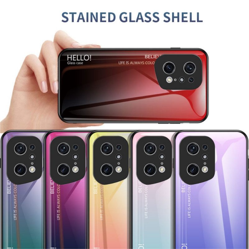 Skal För Oppo Find X5 Pro Hej Härdat Glas