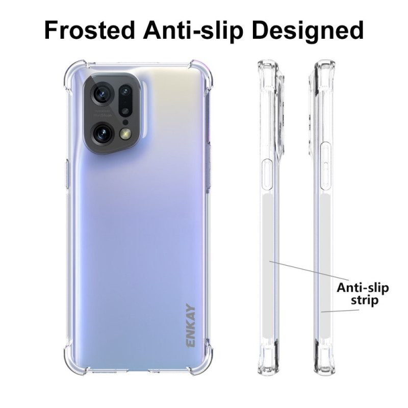 Skal För Oppo Find X5 Pro Transparent Enkay