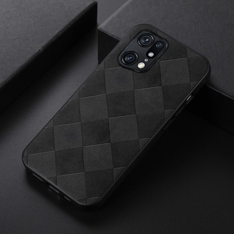 Skal För Oppo Find X5 Pro Vävd Textur