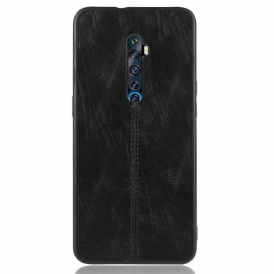Skal För Oppo Reno 2Z Stil Lädersömmar