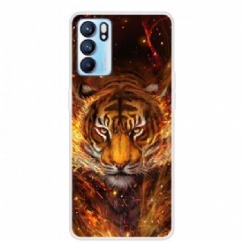 Skal För Oppo Reno 6 5G Flexibel Tiger