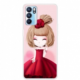 Skal För Oppo Reno 6 5G Manga Lady