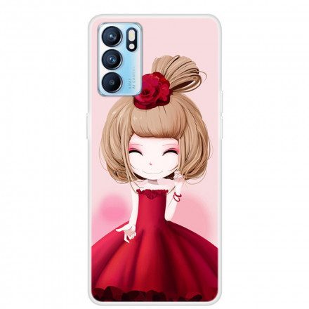 Skal För Oppo Reno 6 5G Manga Lady