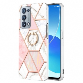 Skal För Oppo Reno 6 Pro 5G Geometriskt Marmorringmönster