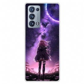 Skal För Oppo Reno 6 Pro 5G Violett Måne