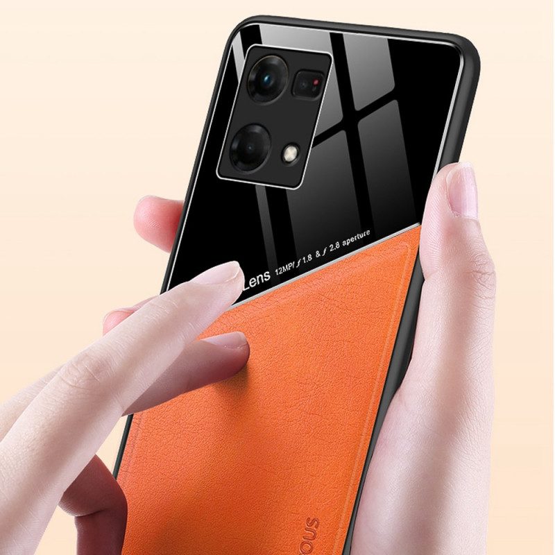 Skal För Oppo Reno 7 Premium Konstläder