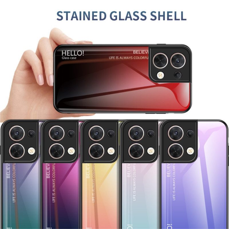 Skal För Oppo Reno 8 Hej Härdat Glas