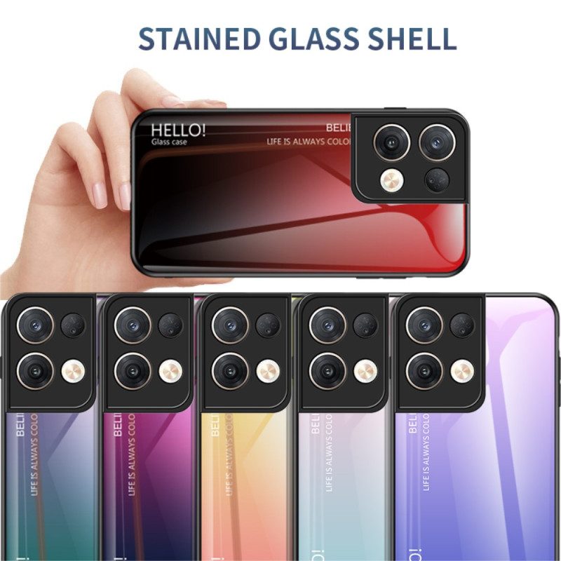 Skal För Oppo Reno 8 Pro Hej Härdat Glas