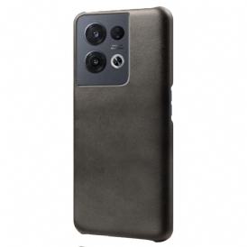 Skal För Oppo Reno 8 Pro Lädereffekt