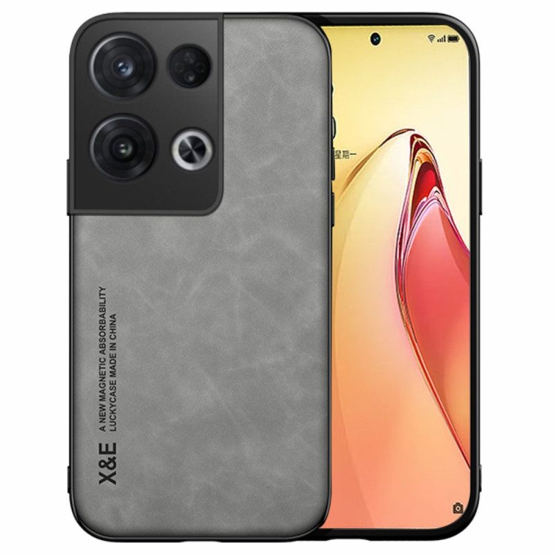 Skal För Oppo Reno 8 Pro X&e Lädereffekt