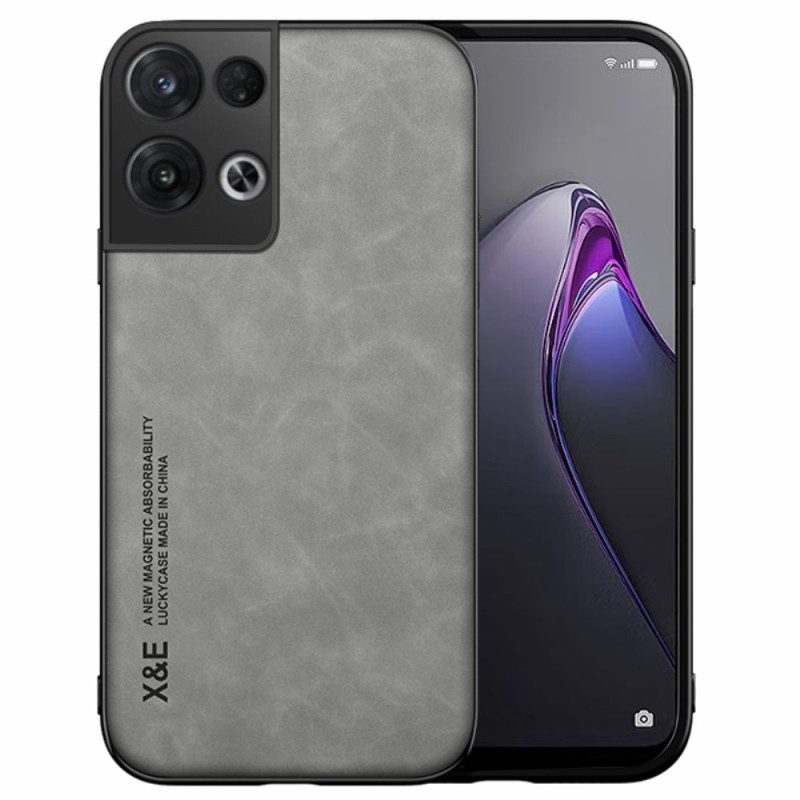 Skal För Oppo Reno 8 X&e Lädereffekt