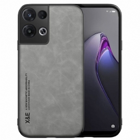 Skal För Oppo Reno 8 X&e Lädereffekt