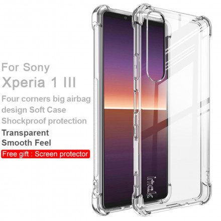 Skal För Sony Xperia 1 III Transparent Med Imak-skärmfilm