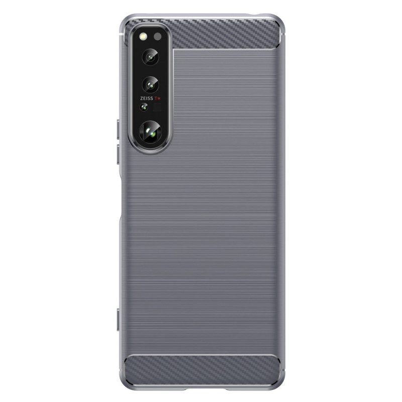 Skal För Sony Xperia 1 IV Borstad Kolfiber