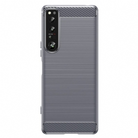 Skal För Sony Xperia 1 IV Borstad Kolfiber