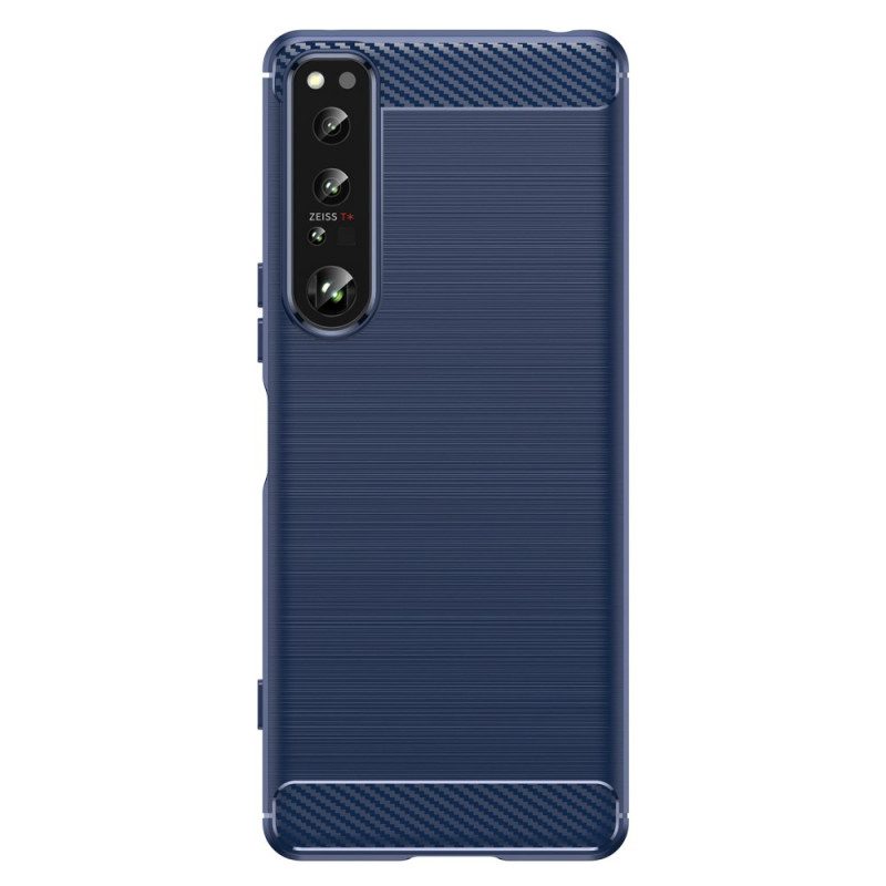 Skal För Sony Xperia 1 IV Borstad Kolfiber