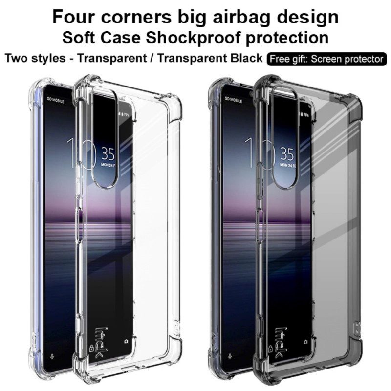 Skal För Sony Xperia 1 IV Transparent Med Imak-skärmfilm