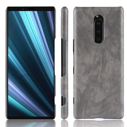 Skal För Sony Xperia 1 Performance Litchi Lädereffekt