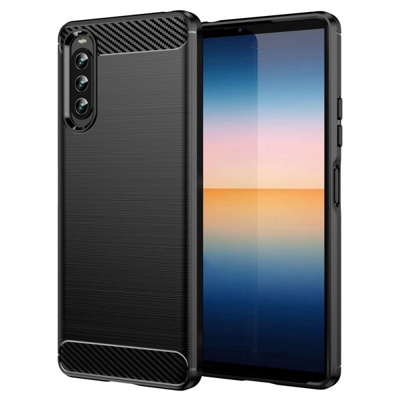 Skal För Sony Xperia 10 IV Borstad Kolfiber