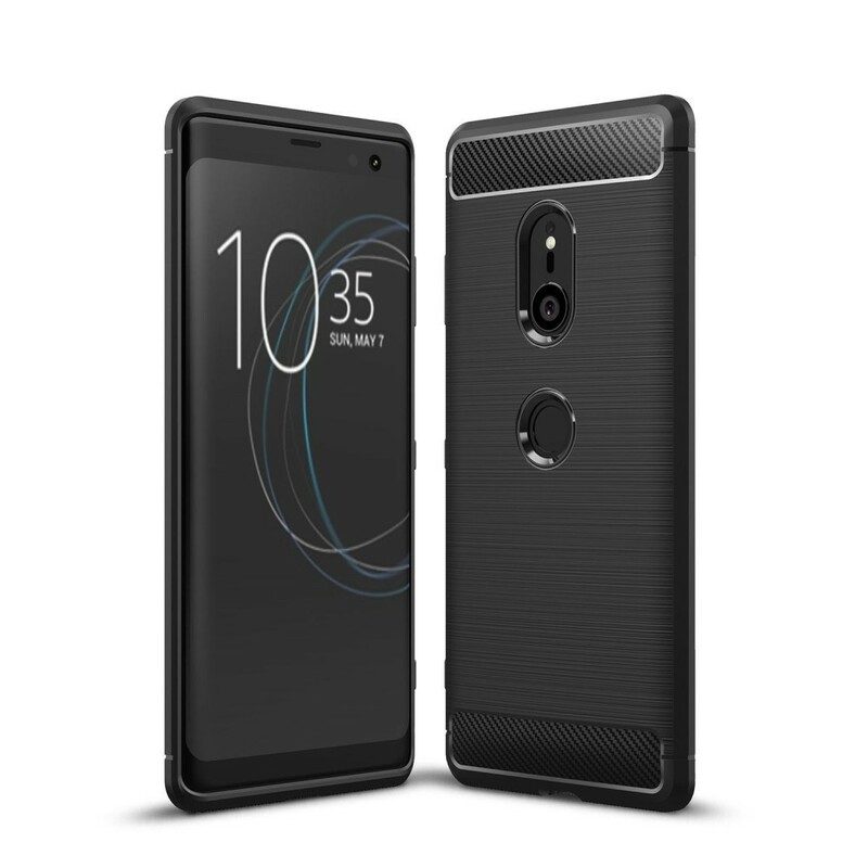 Skal För Sony Xperia XZ3 Borstad Kolfiber