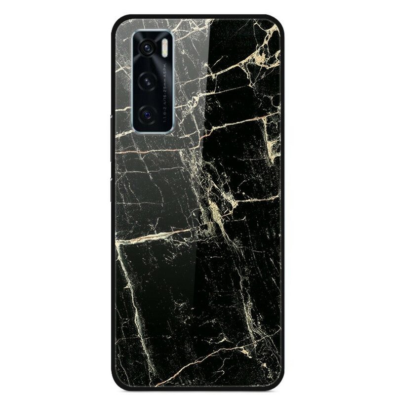 Skal För Vivo Y70 Supreme Marble Härdat Glas