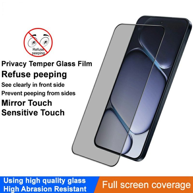 Anti-spionageskärmskydd I Härdat Glas För Oneplus 15r (fingeravtryckslåsning)