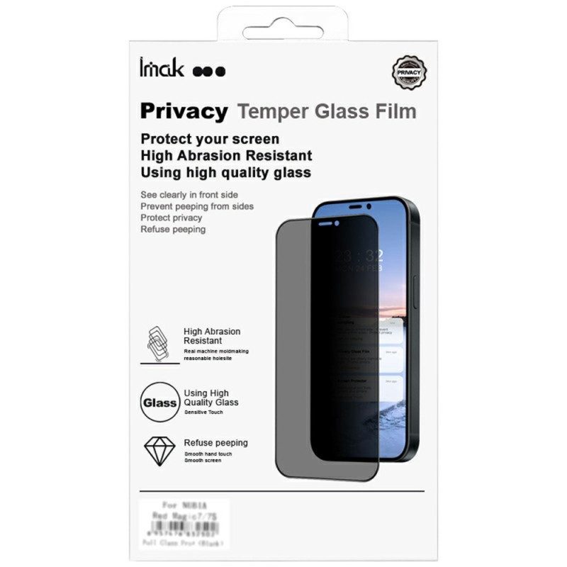 Anti-spionageskärmskydd I Härdat Glas För Oneplus 15r (fingeravtryckslåsning)