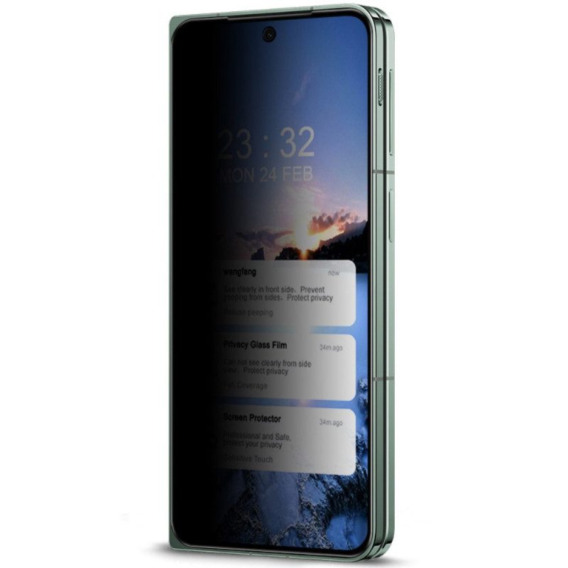 Anti-spionageskärmskydd I Härdat Glas För Oppo Find N3 / Oneplus Open Framsida Skärm Imak