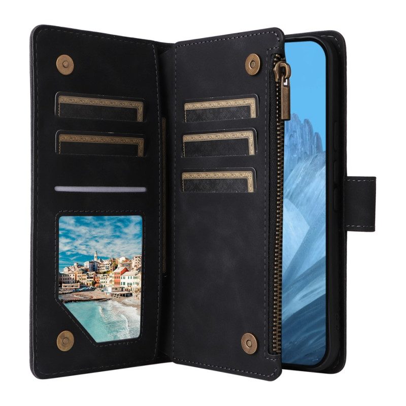 Fodral För Google Pixel 10 / 10 Pro Plånbok Med Dragkedja